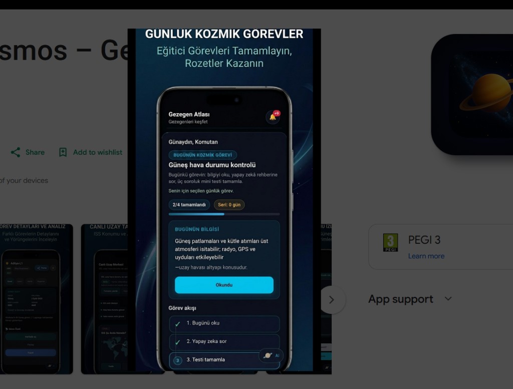 Task Cosmos önizleme